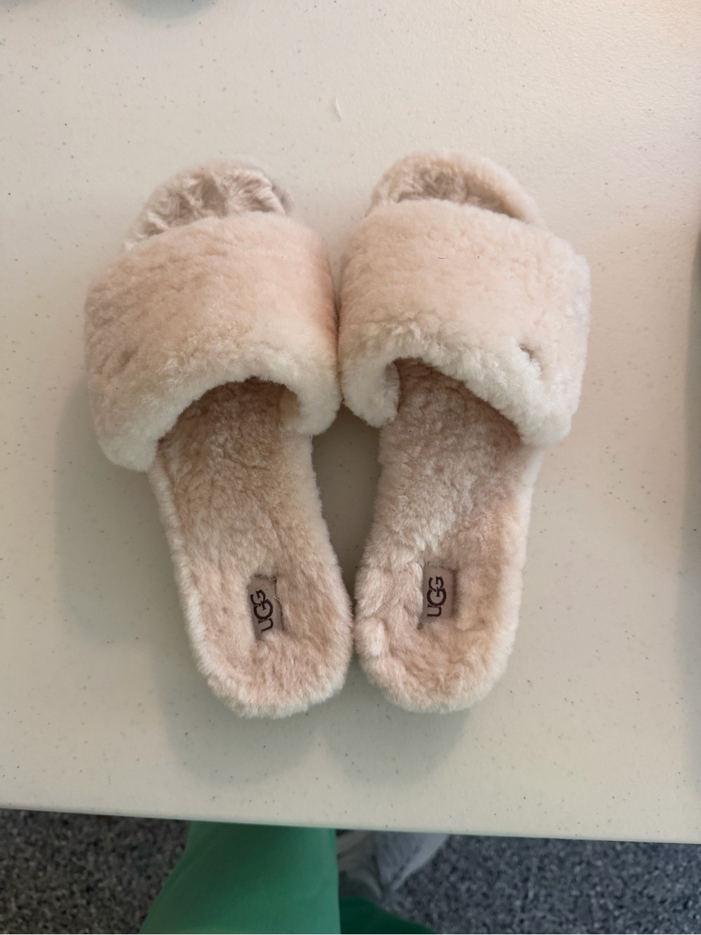 UGG Women's Fluff Slide Slippers in Blush Pink